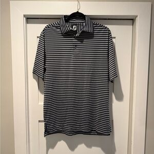 FootJoy x Titleist Men's Striped Golf Polo Shirt